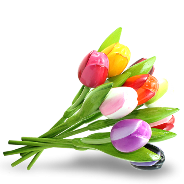Tulpen, Holztulpen, Geburtstagsgrüße, Blumen Geburtstagsgeschenk