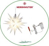 Herrnhuter Stern 13 cm weiß inkl Netzteil