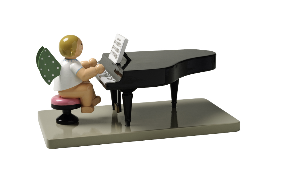 Wendt und Kühn Engel am Piano geschlossener Flügel
