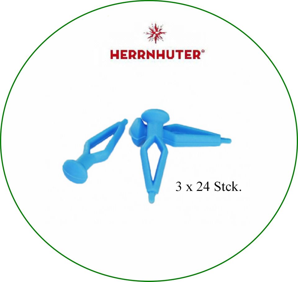 Herrnhuter Stern Montage Ersatzklammern blau