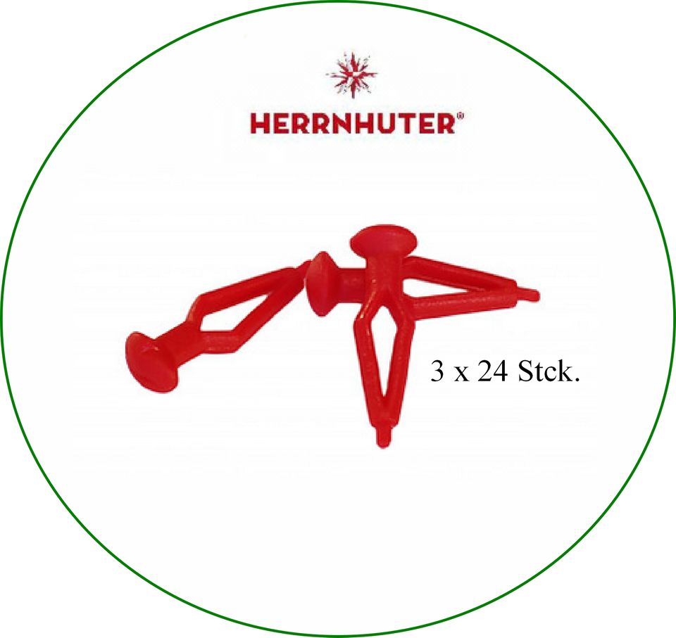 Herrnhuter Stern Montage Ersatzklammern rot