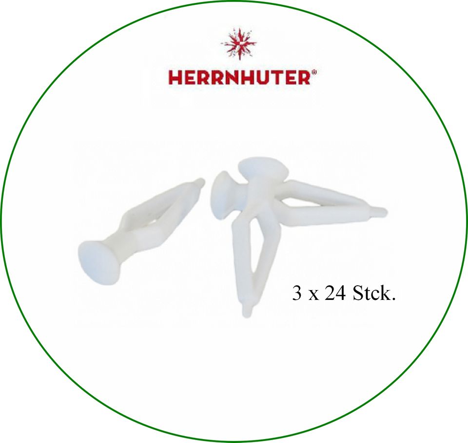 Herrnhuter Stern Montage Ersatzklammern blau weiß